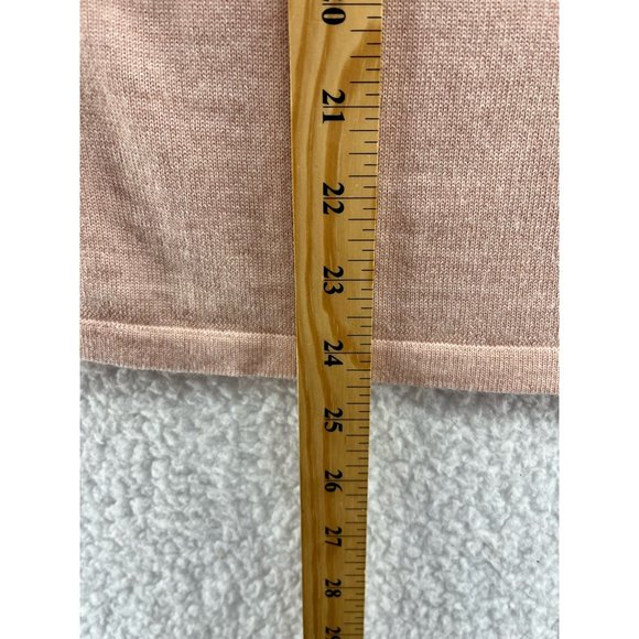 Ann Taylor Womens Pullover Sweater Pink 100% Wool Long Sleeve Turtleneck L - Picture 4 of 7